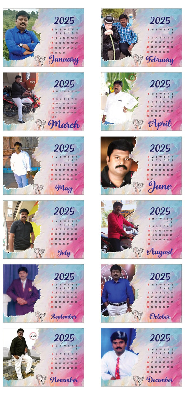 2026 Personalized Desktop Calendar ✨Table Top | Customized with Your Photos
