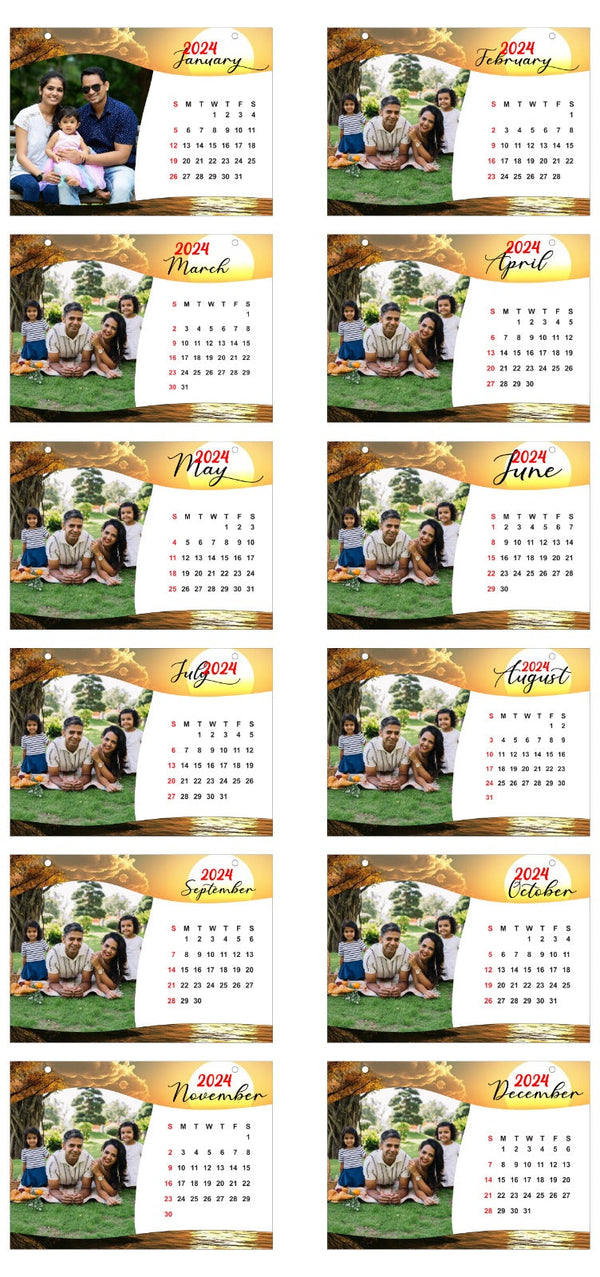 2026 Personalized Desktop Calendar ✨Table Top | Customized with Your Photos