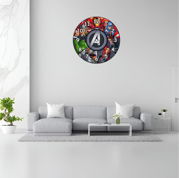 THE MAGICAL GIFTS Marvel Avengers Wall Clock Superhero Timepiece for Kids Bedroom Avengers Gifts for Boys and Girls (12 INCH)