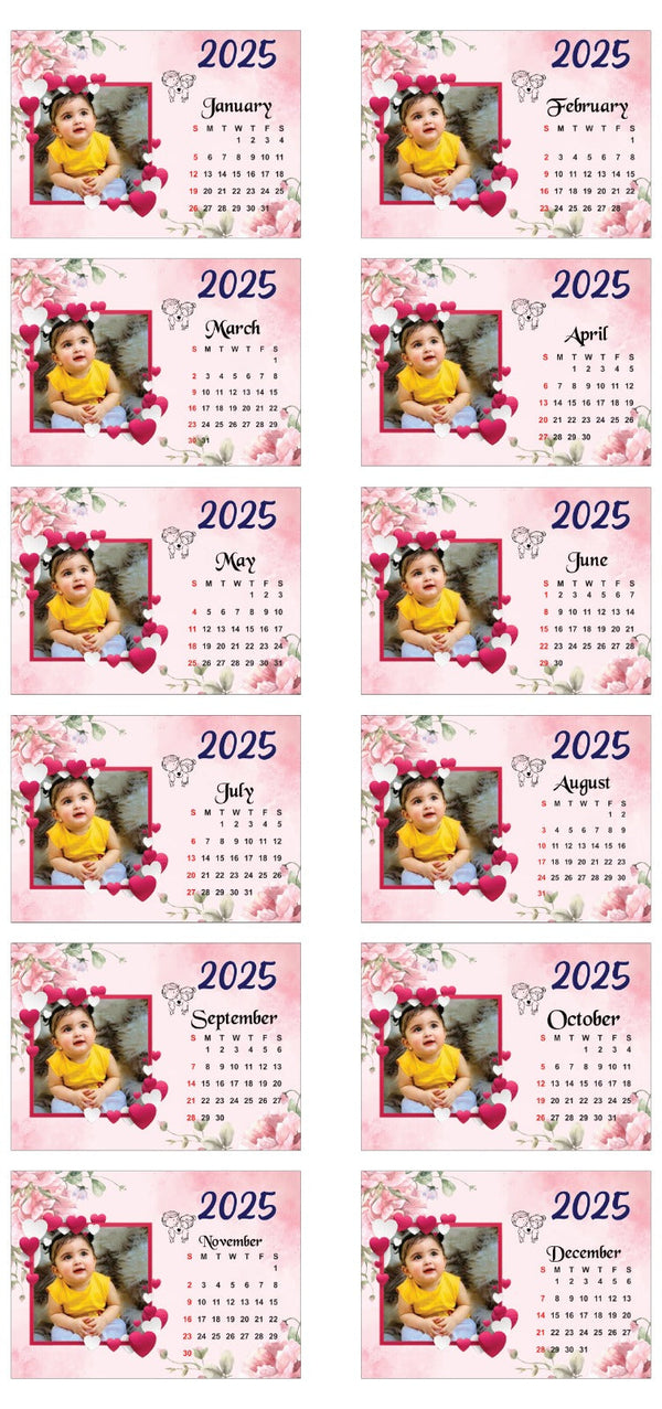 2026 Personalized Desktop Calendar ✨Table Top | Customized with Your Photos