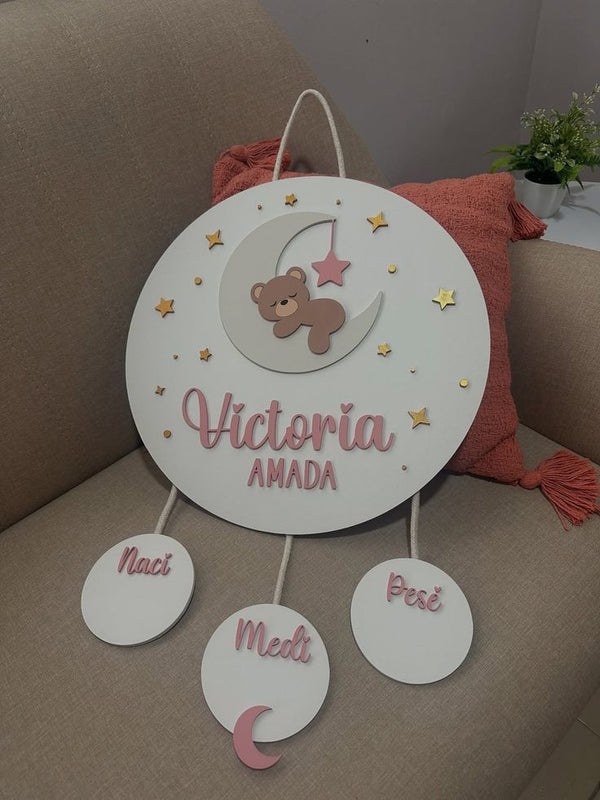 π Beautiful 3D cutout name board β perfect for baby room dΓ©cor or gifting π