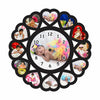 The Magical Gifts Personalized Baby Photo Wall Clock with 13 Picture Slots Unique Heart Design Gift for Newborn Baby Shower Birthday Nursery Keepsake Room D?cor Clock (12 X 12 Inch)
