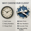 Aircraft Theme Wall Clock – 12 Inch Luxury Jet Design for Office, Living Room & Kids Space | Ideal Gift for Travel Enthusiasts
