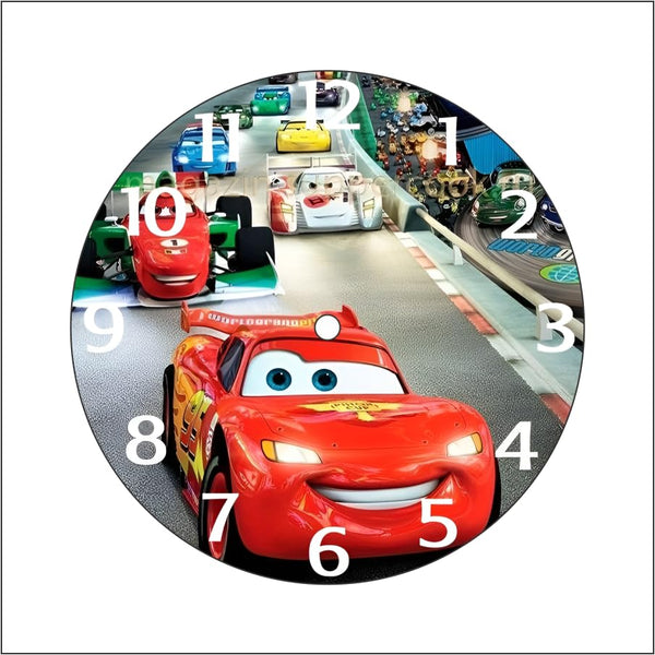 THE MAGICAL GIFTS MDF Wall Clock for Kids Room | 12 Inch Round Analog Clock with Glossy Vinyl Print | Decorative Wall Clock for Home, Bedroom, Playroom, Study & Gifting