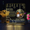 Customized LED Acrylic Photo Lamp for Anniversary with Name Date and Picture | Personalized Night Light Gift for Couples and Special Occasions