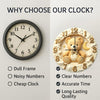 Baby Teddy Wall Clock 12 Inch – Cute Nursery & Kids Room Clock for Baby Shower Gift & Home Décor