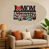 THE MAGICAL GIFT, Customized I Love Mom Photo Frame � Personalized Birthday Gift for Mother � Happy Birthday Wooden Picture Frame with Photos � Unique Mom Gift from Son Daughter � Decorative Wall Collage Frame