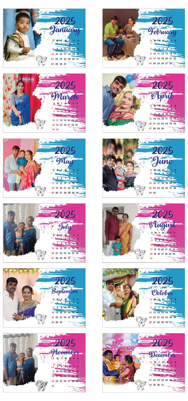 2026 Personalized Desktop Calendar ✨Table Top | Customized with Your Photos