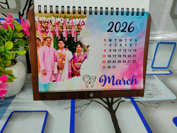 2026 Personalized Desktop Calendar ✨Table Top | Customized with Your Photos