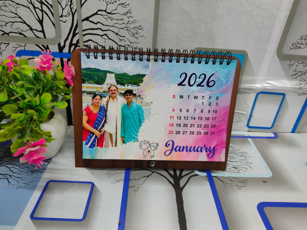 2026 Personalized Desktop Calendar ✨Table Top | Customized with Your Photos