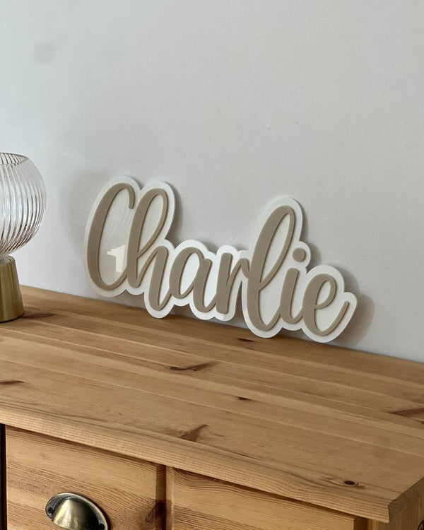 🌸 Custom Name Board (4D Acrylic Design)