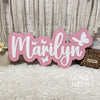🌸 Custom Name Board (4D Acrylic Design)
