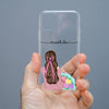 Custom Name Transparent Phone Case for Women & Teens – Stylish Girly Back Cover with Artistic Design | Trendy Gift for Birthdays & Festivals