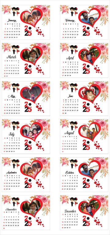 2026 Personalized Desktop Calendar ✨  Table Top | Customized with Your Photos