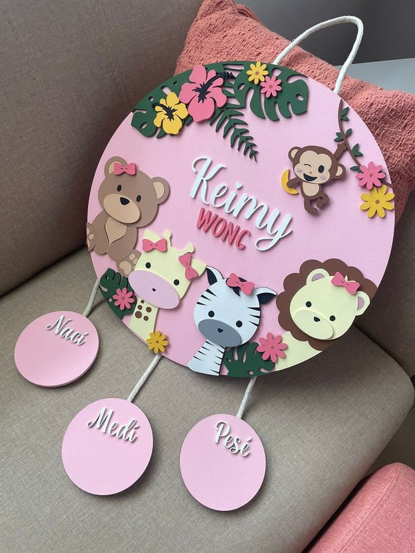 💖 Beautiful 3D cutout name board — perfect for baby room décor or gifting 🎁