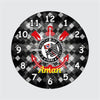 Customized Corinthians Theme Wall Clock with Name | Personalized Gift for Football Fans and Home Decor