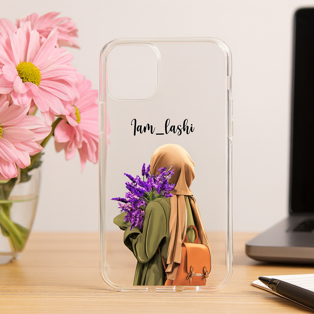 TERA MERA GIFT Stylish Floral Girl Mobile Cover | Shockproof Premium Case for All Smartphone Models | Perfect Gift for Sisters & Friends