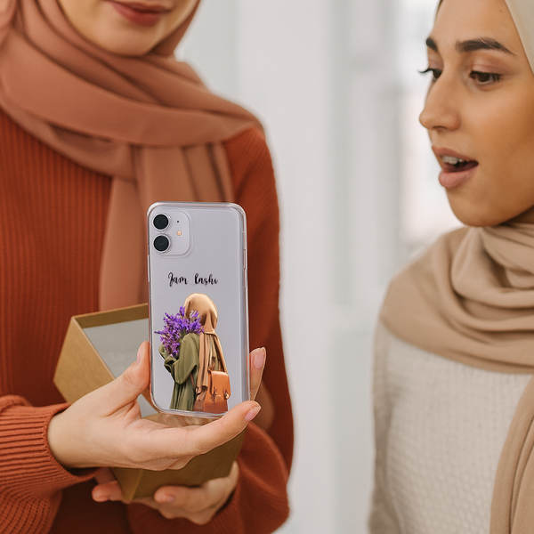 Stylish Floral Girl Mobile Cover | Shockproof Premium Case for All Smartphone Models | Perfect Gift for Sisters & Friends