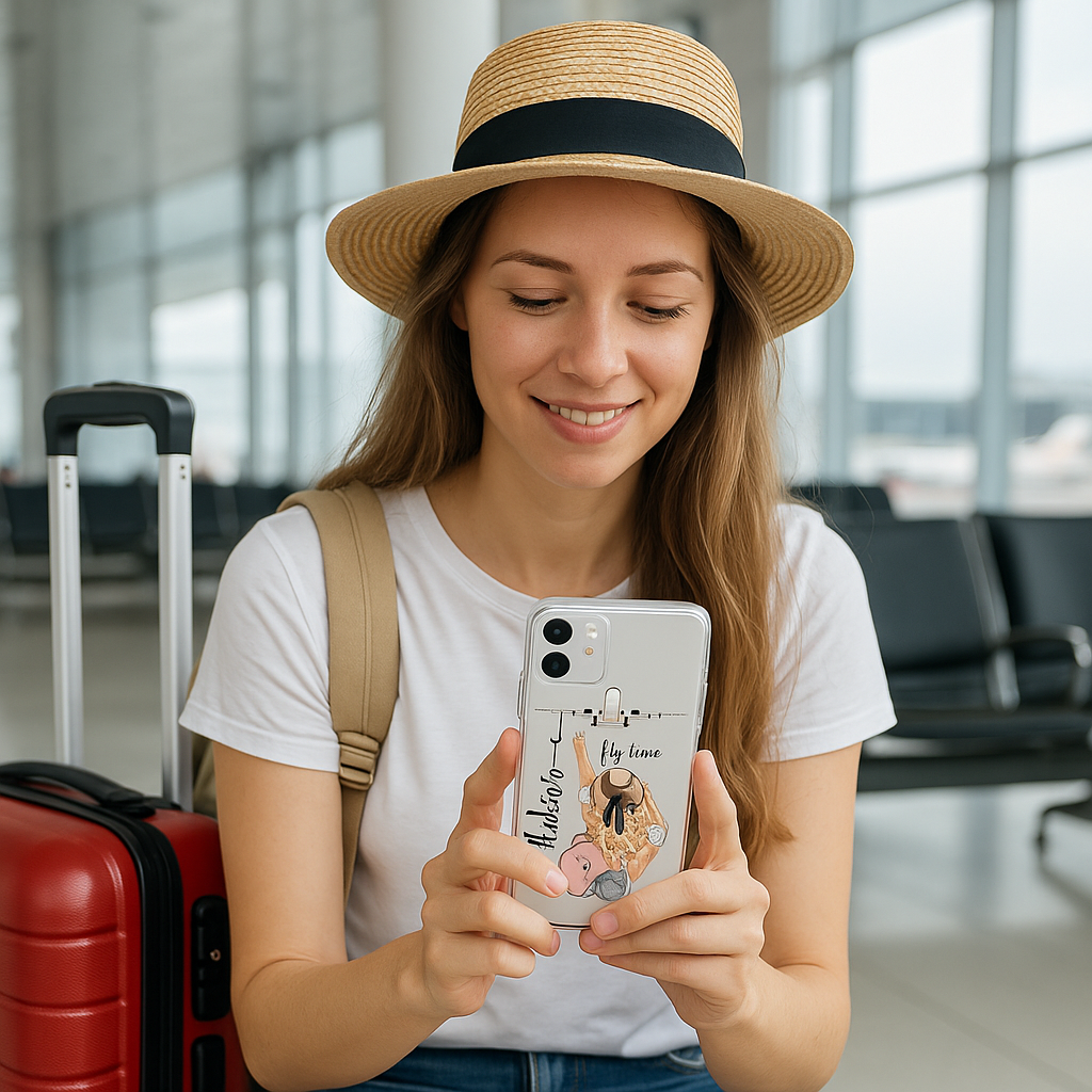 Wanderlust Mobile Cover – Premium Clear Case for All Phone Models | Trendy Aviation Theme | Ideal Gift for Students & Travellers