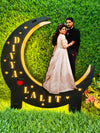🌙 Customized Couple Moon Lamp Frame 💖✨ Beautiful personalized LED moon lamp frame with your photo & name cut-out