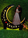 🌙 Customized Couple Moon Lamp Frame 💖✨ Beautiful personalized LED moon lamp frame with your photo & name cut-out