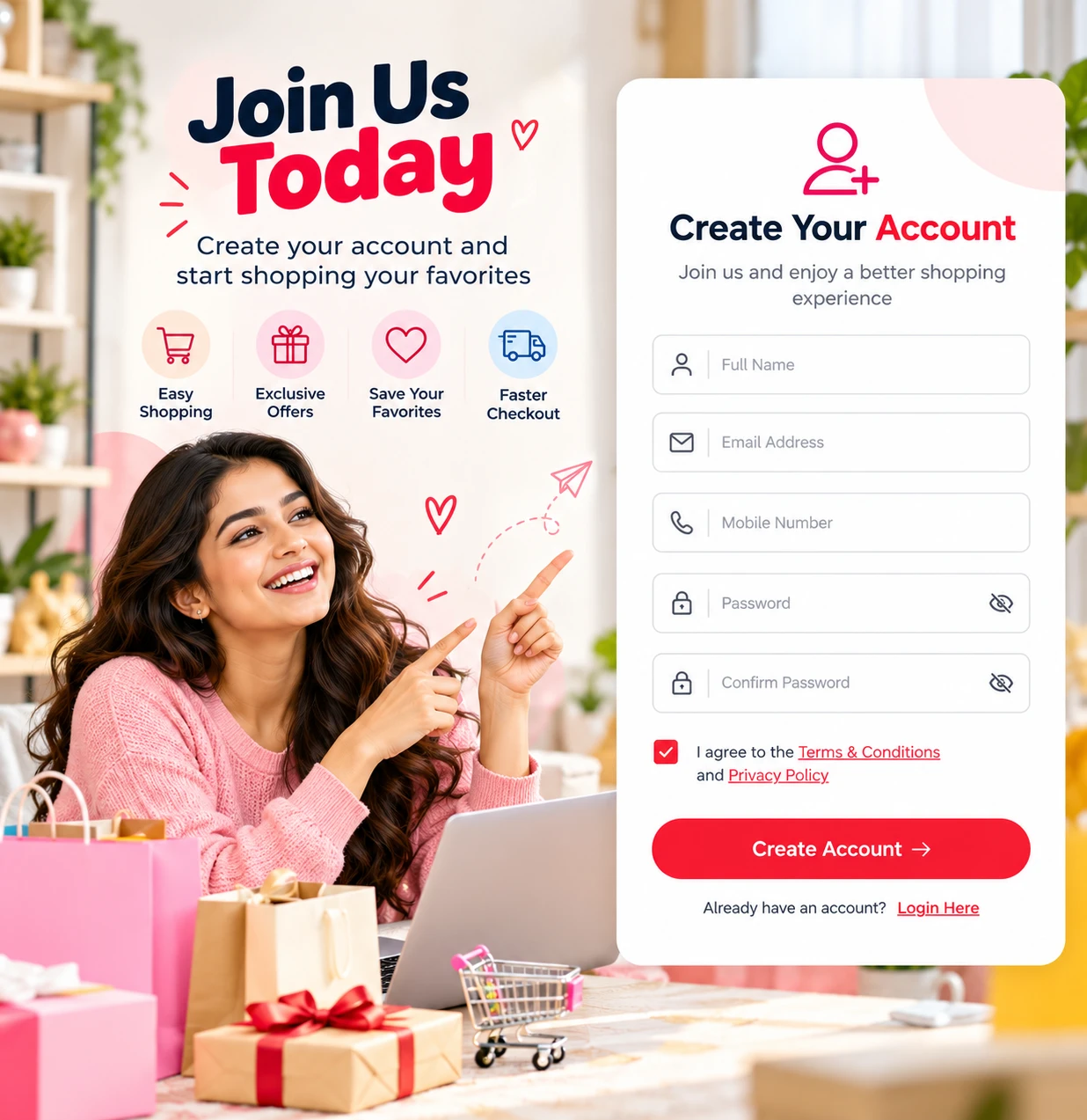 Customer Login Page Image